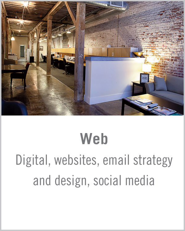 Web - Digital, websites, email strategy and design, social media
